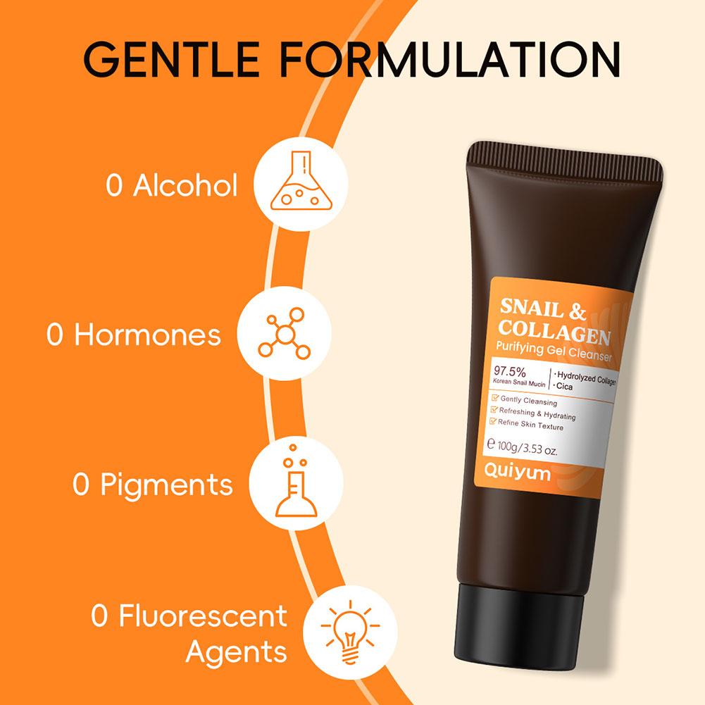 Ensemble de soins du visage Qu - Snail Cream Gel avis et prix