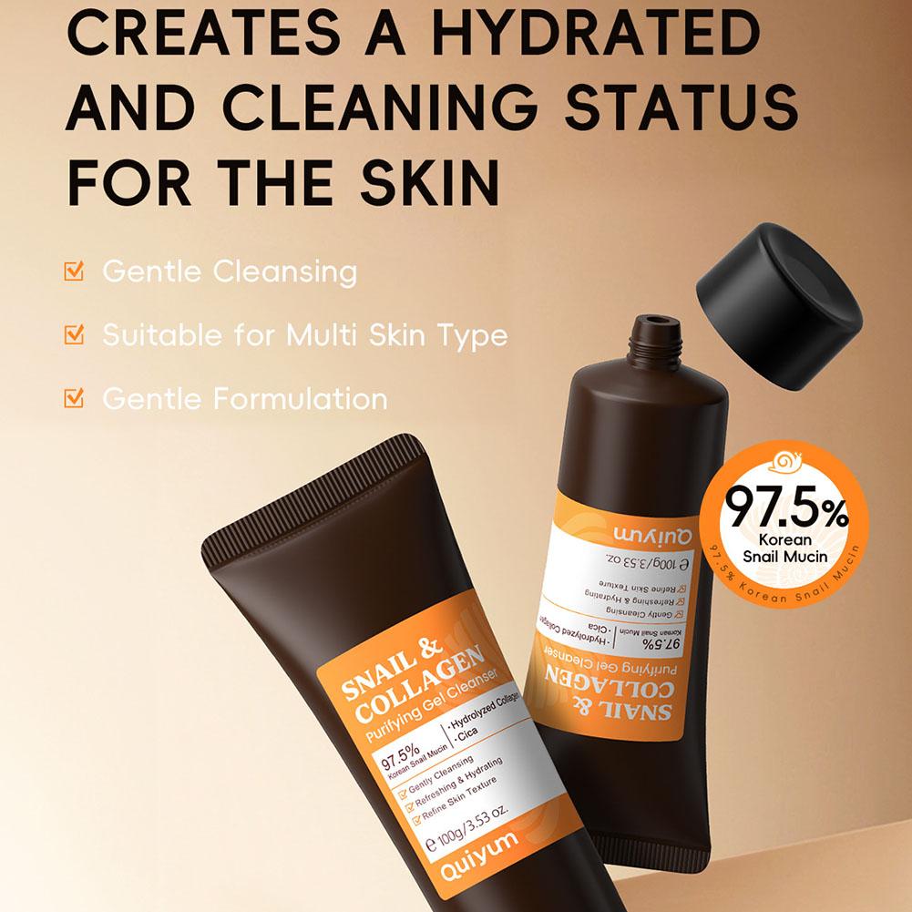 Ensemble de soins du visage Qu - Snail Cream Gel avis et prix
